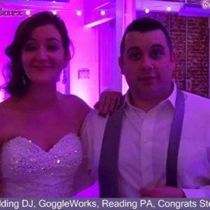 Reading Wedding DJ, GoggleWorks, Reading PA, Congrats Steve and Katie