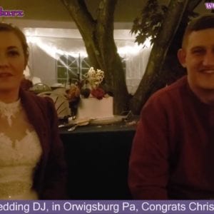 Reading Wedding DJ, in Orwigsburg Pa, Congrats Chris and Sarrah